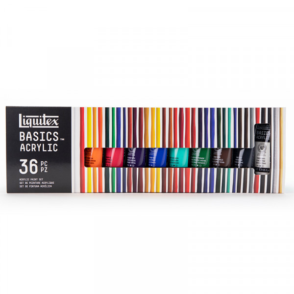 Набір акрилових фарб Liquitex Basics Acrylic Set, 36 кольорів по 22 мл