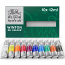 Набір олійних фарб Winton Oil Colour, 10 шт, туби об’ємом 12 мл, Winsor & Newton