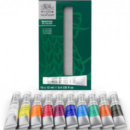 Набір олійних фарб Winton Oil Colour, 10 шт, туби об’ємом 12 мл, Winsor & Newton