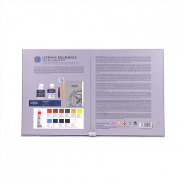 Набір олійних фарб Extre-Fine Oil Set "Discovery" Lefranc & Bourgeois, 10х20 мл, 1х40 мл + добавки та аксесуари