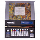 Набір олійних фарб Extre-Fine Oil Set "Discovery" Lefranc & Bourgeois, 10х20 мл, 1х40 мл + добавки та аксесуари