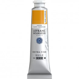 Олійна фарба Lefranc Extra-Fine Oil №890, Жовтий без кадмію (Cadmium-free Yellow), S4, 40 мл.