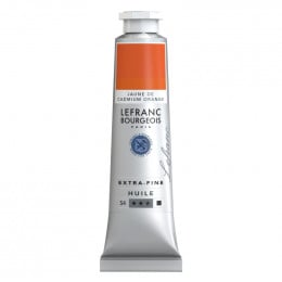 Масляная краска Lefranc Extra-Fine Oil №161, Сadmium Yellow Оrange (Желто-оранжевый Кадмий), S4, 40 мл.