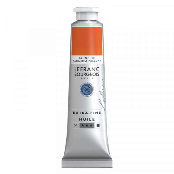Олійна фарба Lefranc Extra-Fine Oil №161, Сadmium Yellow Оrange (Жовто-помаранчевий Кадмій), S4, 40 мл.