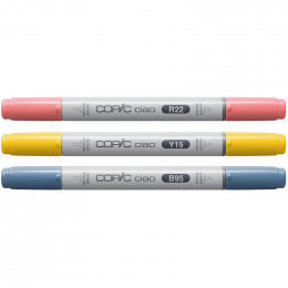 Набір спиртових маркерів Copic Ciao (Layer & Mix) Set of 3, (Brilliant Palette)