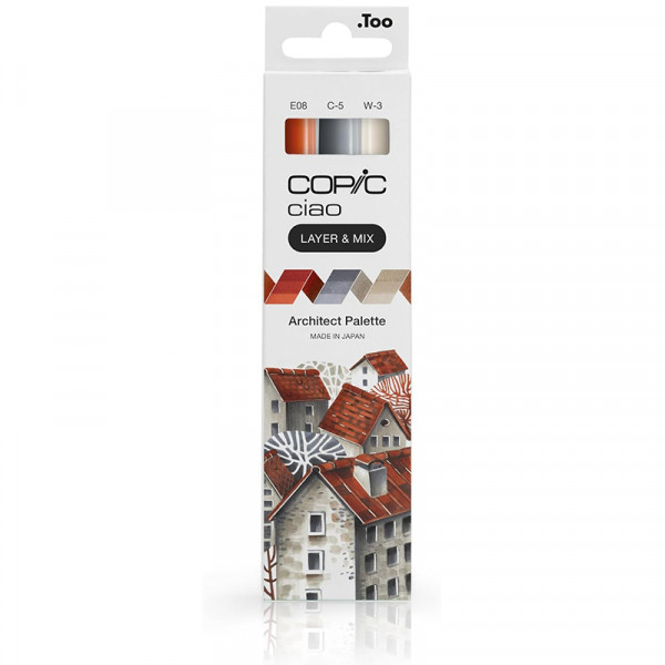Набір спиртових маркерів Copic Ciao (Layer & Mix) Set of 3, (Architect Palette)