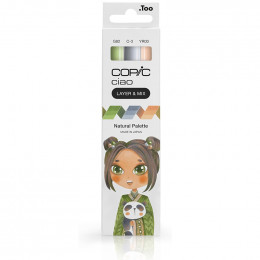 Набір спиртових маркерів Copic Ciao (Layer & Mix) Set of 3, (Natural Palette)