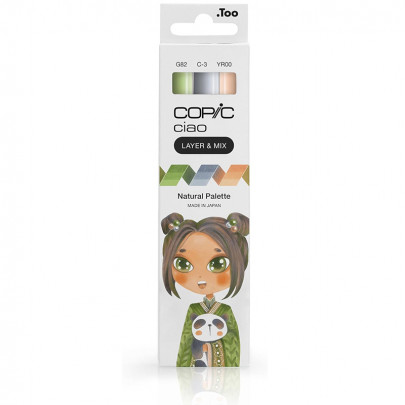 Набір спиртових маркерів Copic Ciao (Layer & Mix) Set of 3, (Natural Palette)