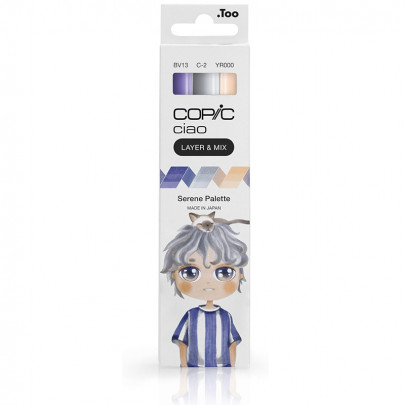 Набір спиртових маркерів Copic Ciao (Layer & Mix) Set of 3, (Serene Palette)