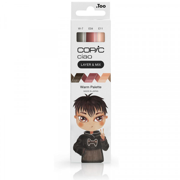 Набір спиртових маркерів Copic Ciao (Layer & Mix) Set of 3, (Warm Palette)