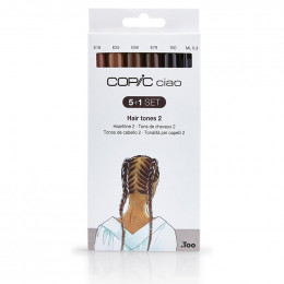 Набір маркерів Copic Ciao Set (5+1) Hair Tones 2, 6 шт.