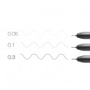 Набір лінерів 3 шт. (0.05, 0.1, 0.3 мм), Copic Multiliner Set Black