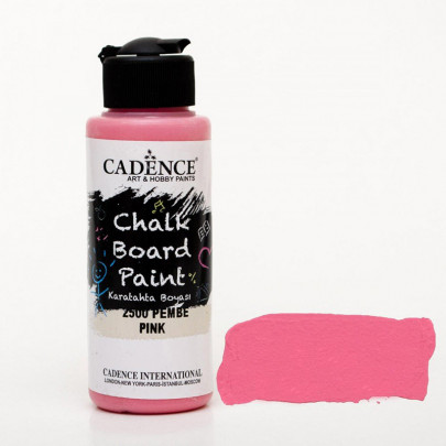 Акриловая краска для меловых досок Cadence Chalkboard Paint, 120 мл/ - Розовая