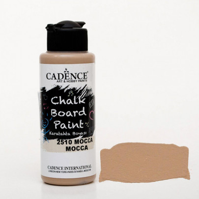 Акриловая краска для меловых досок Cadence Chalkboard Paint, 120 мл/ - #714 Мокко