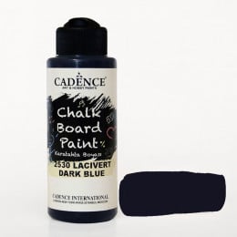 Акрилова фарба для створення крейдових дошок Cadence Chalk Board Paint, Темно-синій, 120 мл