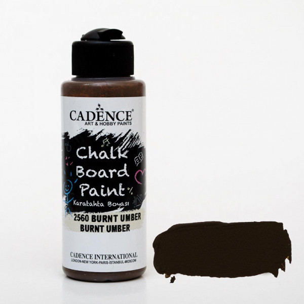 Акрилова фарба для створення крейдових дошок Cadence Chalk Board Paint, Коричнева, 120 мл