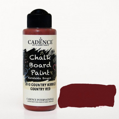 Акриловая краска для меловых досок Cadence Chalkboard Paint, 120 мл/ - Бордо