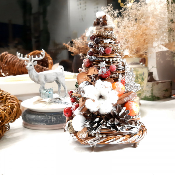 19.12.2025 · Новорічна ялинка (основа пінопласт) ·