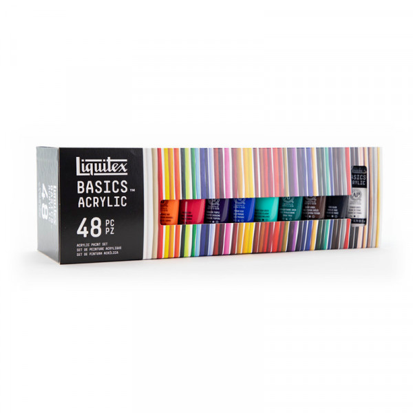 Набір акрилових фарб Liquitex Basics Acrylic Set, 48 кольорів по 22 мл