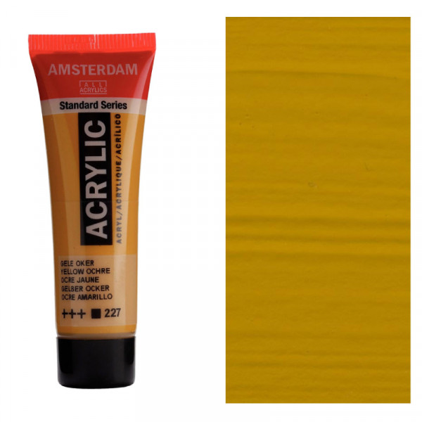Акрилова фарба AMSTERDAM Standard, №227 Вохра жовта, 20 мл, RoyalTalens