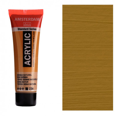 Акрилова фарба AMSTERDAM Standard, №234 Сієна натуральна, 20 мл, RoyalTalens