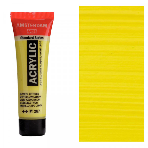 Акрилова фарба AMSTERDAM Standard, №267 AZO Жовтий лимонний, 20 мл, RoyalTalens