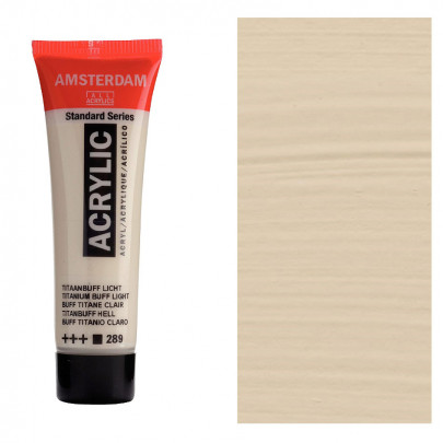 Акрилова фарба AMSTERDAM Standard, №289 Титановий світлий бафф, 20 мл, RoyalTalens