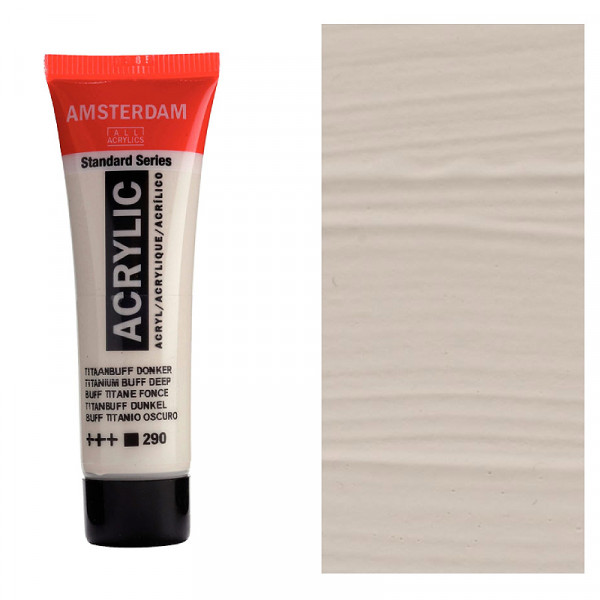 Акрилова фарба AMSTERDAM Standard, №290 Титановий бафф темний, 20 мл, RoyalTalens