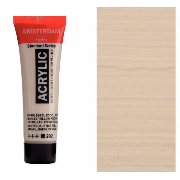 Акрилова фарба AMSTERDAM Standard, №292 Неполитанський жовто-червоний світлий, 20 мл, RoyalTalens