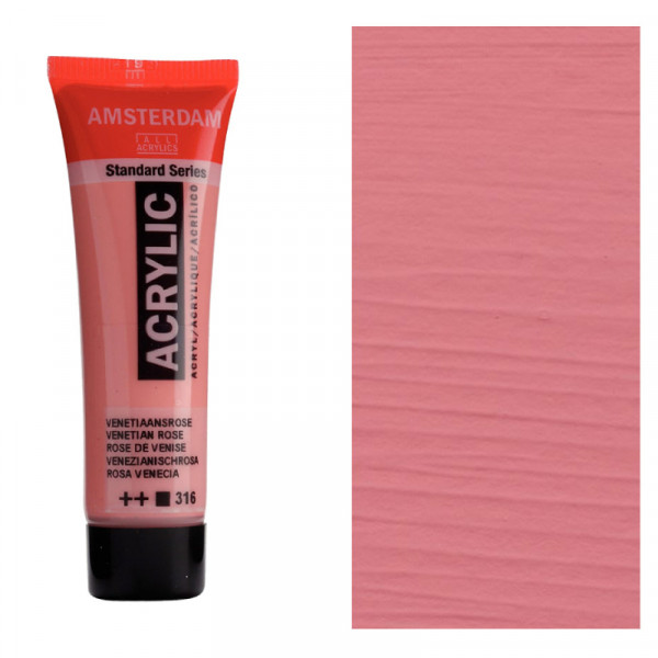 Акрилова фарба AMSTERDAM Standard, №316 Венеціанський рожевий, 20 мл, RoyalTalens