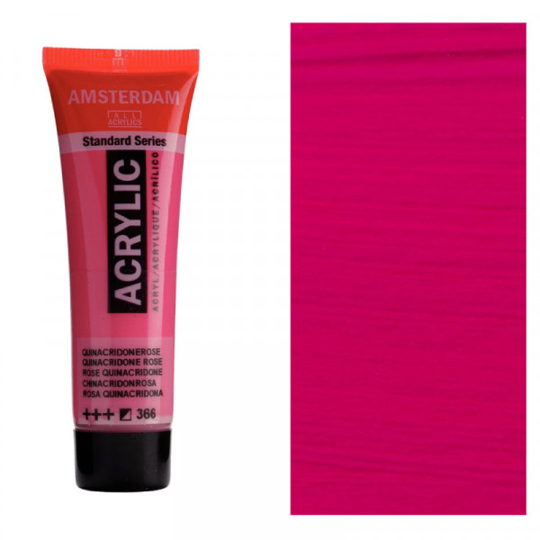 Акрилова фарба AMSTERDAM RoyalTalens, №366 Хінакрідон рожевий, 20 мл