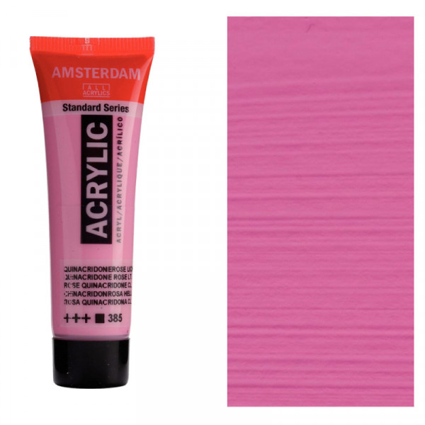 Акрилова фарба AMSTERDAM RoyalTalens, №385 Хінакрідон рожевий світлий, 20 мл