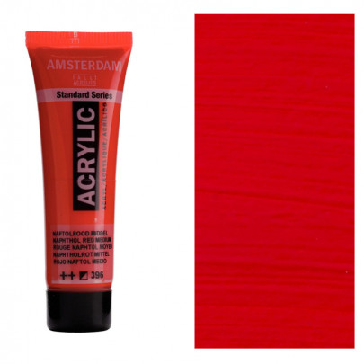 Акрилова фарба AMSTERDAM RoyalTalens, №396 Нафтол червоний середній, 20 мл