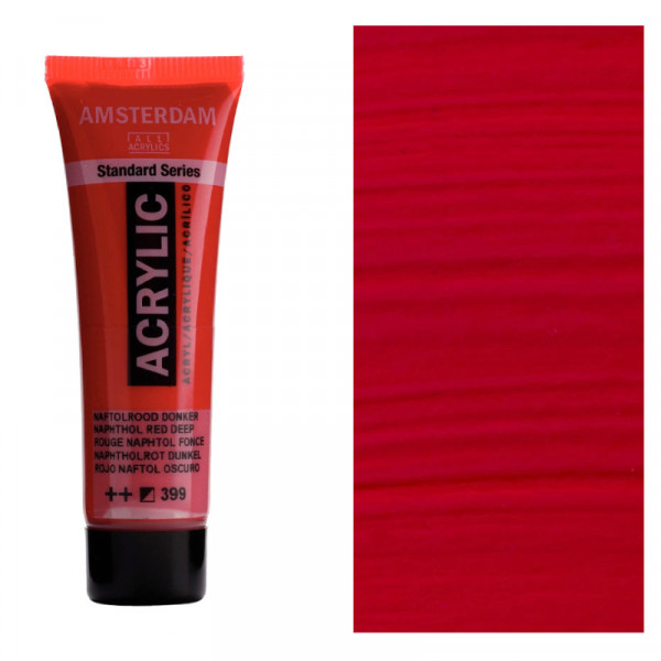 Акрилова фарба AMSTERDAM RoyalTalens, №399 Нафтол червоний темний, 20 мл