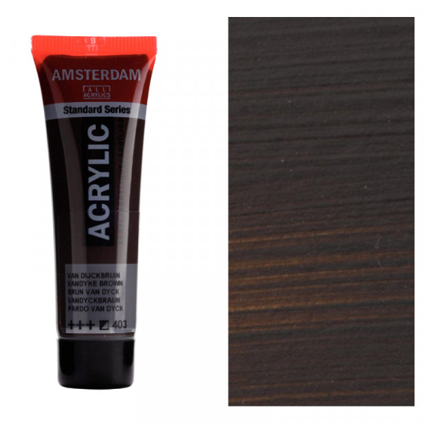 Акрилова фарба AMSTERDAM RoyalTalens, №403 Ван Дюк коричневий, 20 мл