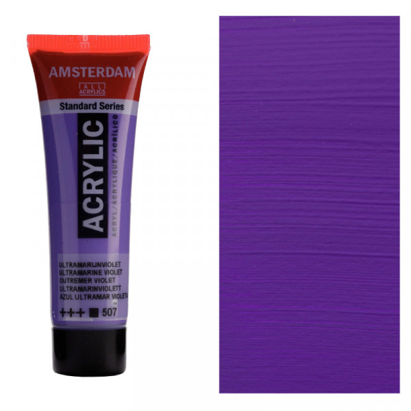 Акрилова фарба AMSTERDAM RoyalTalens, №507 Ультрамарин фіолетовий, 20 мл