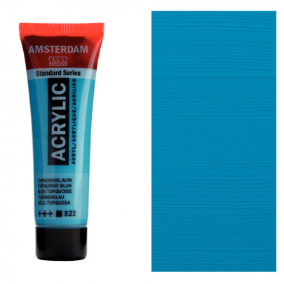 Акрилова фарба AMSTERDAM RoyalTalens, №522 Бірюзовий синій, 20 мл