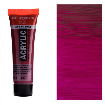 Акрилова фарба AMSTERDAM RoyalTalens, №567 Перм. червоно-фіолетовий, 20 мл