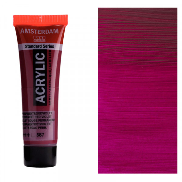 Акрилова фарба AMSTERDAM RoyalTalens, №567 Перм. червоно-фіолетовий, 20 мл