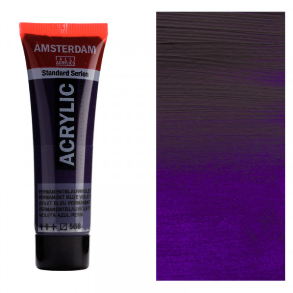 Акрилова фарба AMSTERDAM RoyalTalens, №568 Пермь. синьо-фіолетовий, 20 мл
