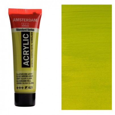 Акрилова фарба AMSTERDAM RoyalTalens, №621 Оливковий зелений світлий, 20 мл
