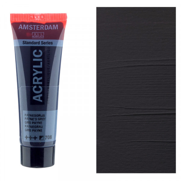 Акрилова фарба AMSTERDAM RoyalTalens, №708 Сіра Пейна, 20 мл