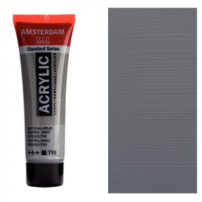 Акрилова фарба AMSTERDAM RoyalTalens, №710 Сірий нейтральний, 20 мл