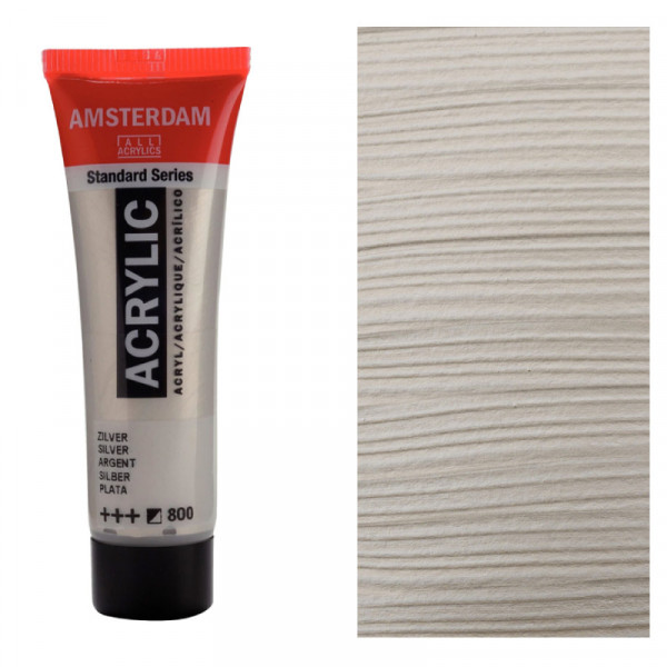 Акрилова фарба AMSTERDAM RoyalTalens №800 Срібний 20 мл