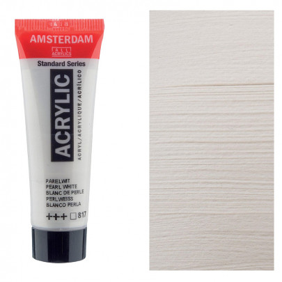 Акрилова фарба AMSTERDAM RoyalTalens, №817 Біла перламутрова, 20 мл