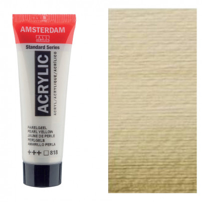 Акрилова фарба AMSTERDAM RoyalTalens, №818 Жовта перламутрова, 20 мл