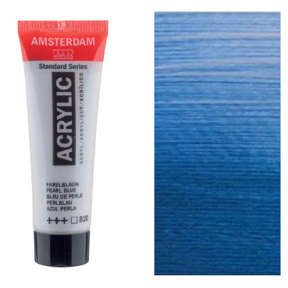 Акрилова фарба AMSTERDAM RoyalTalens, №820 Синя перламутрова, 20 мл