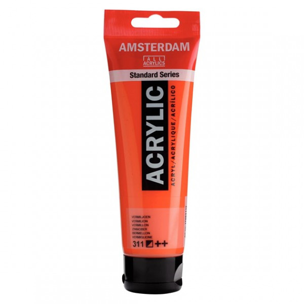 Акриловая краска AMSTERDAM Standard, №311 Киноварь, 120 мл, RoyalTalens