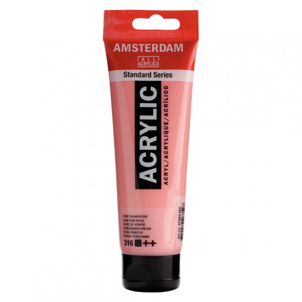Акриловая краска AMSTERDAM Standard, №316 Венецианский розовый, 120 мл, RoyalTalens