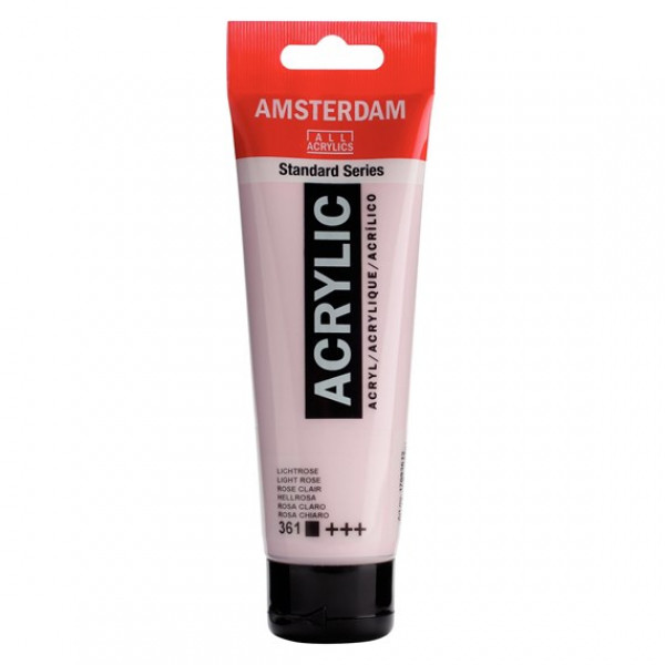 Акриловая краска AMSTERDAM Standard, №361 Розовый светлый, 120 мл, RoyalTalens